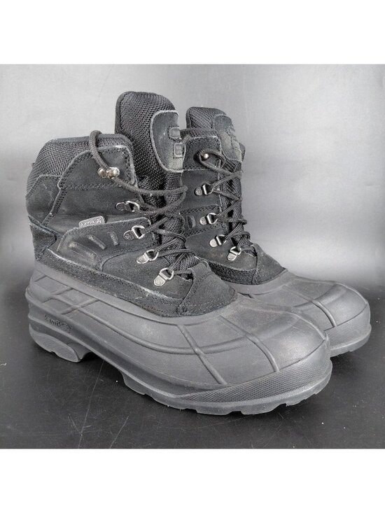 Kamik Boots Mens Size 10 Black Suede Waterproof Insulated Snow Shoes Winter Warm main image 7